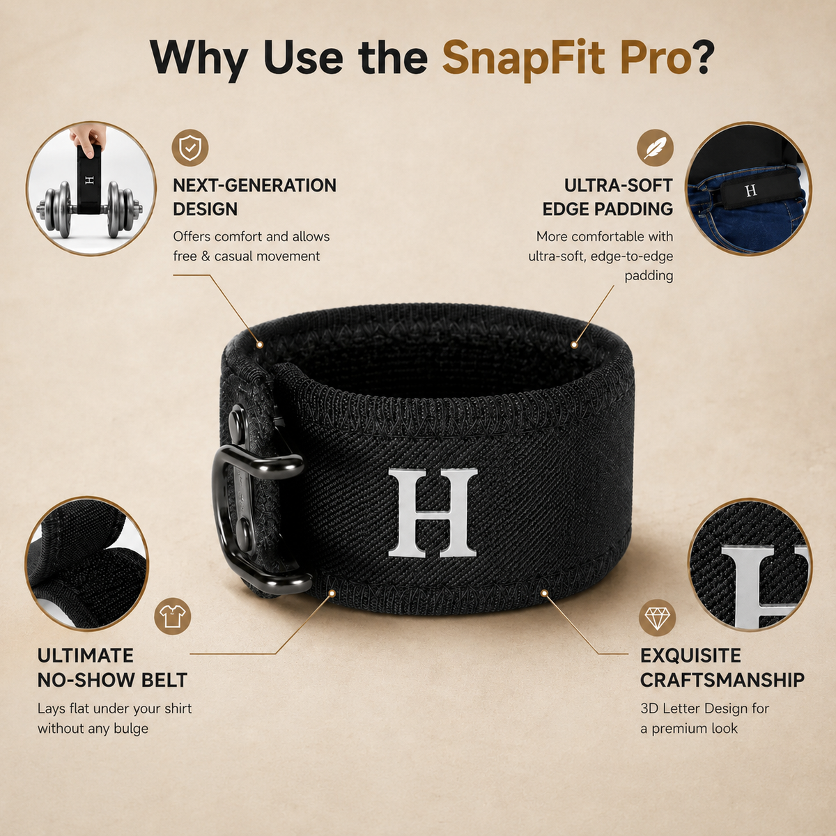 SnapFit Pro™ Buckle-Free Belt