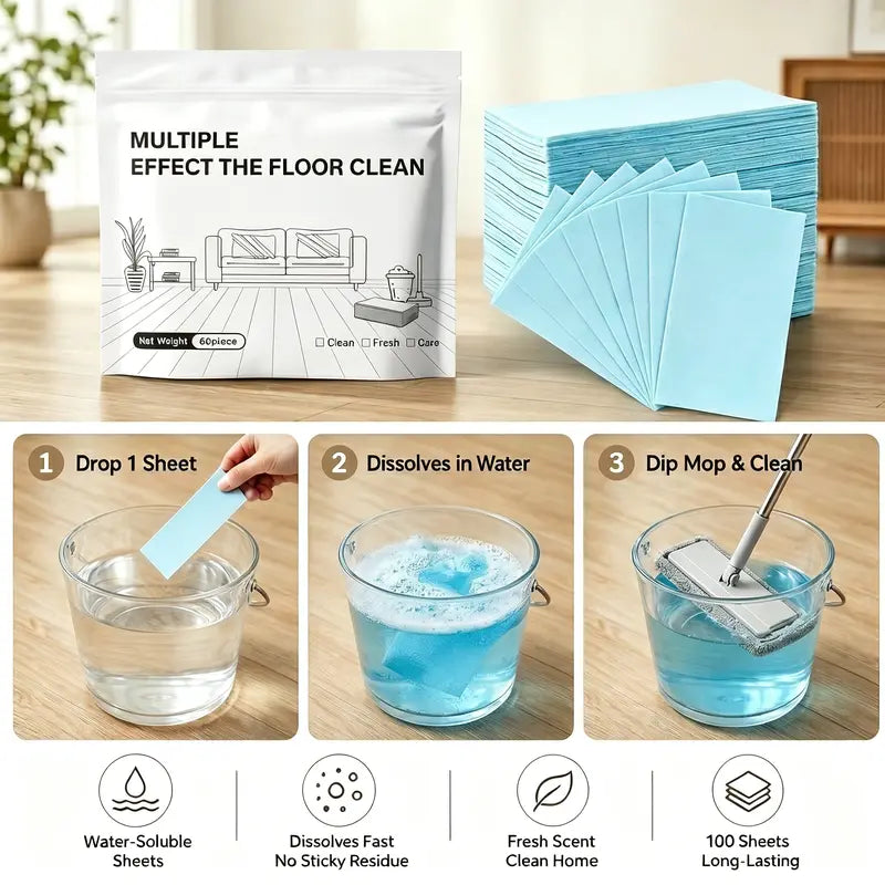 Clean Ease™ - Floor Cleaning Sheets