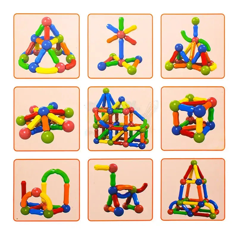 Magnetic Building Blocks | Brain Development Toy for Kids STEM DIY Learning