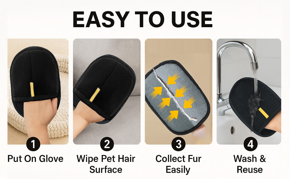Pet Hair Removal Gloves