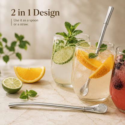 Sip & Strain™ – 2-in-1 Smart Straw