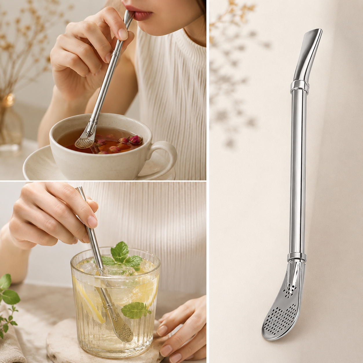 Sip & Strain™ – 2-in-1 Smart Straw