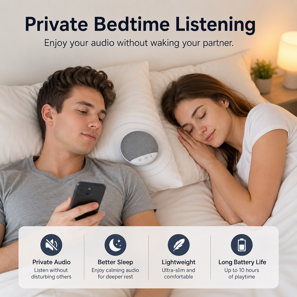 SilentDream™ Bluetooth Pillow Speaker
