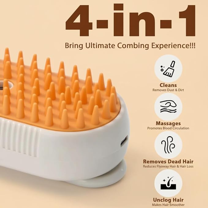 Fur Mist™ - Pets Steam Grooming Brush