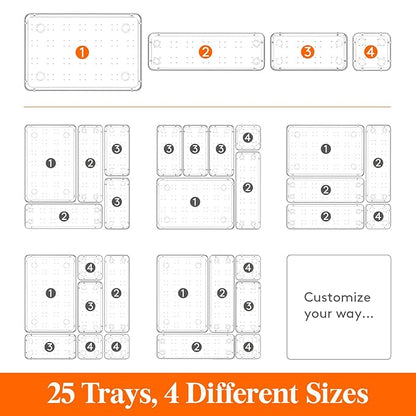 SortTray | Clear Drawer Organizer Tray