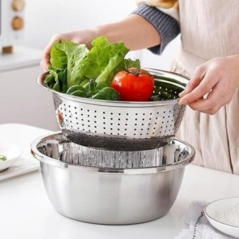 Stainless Steel Fine Mesh Strainer Set