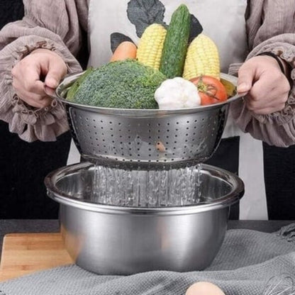 Stainless Steel Fine Mesh Strainer Set