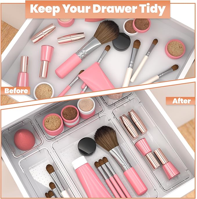 SortTray | Clear Drawer Organizer Tray