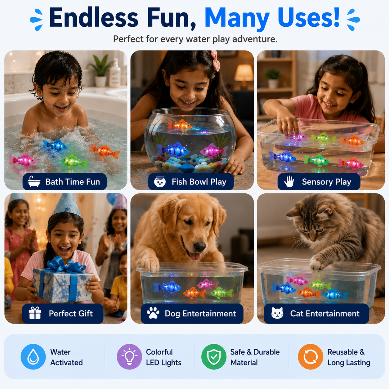 NemoFish™ – LED Swimming Robot Fish Toy