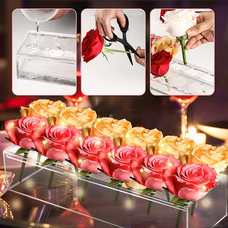LuxeFlora™ – Acrylic Flower Vase