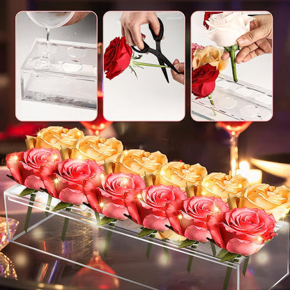 LuxeFlora™ – Acrylic Flower Vase