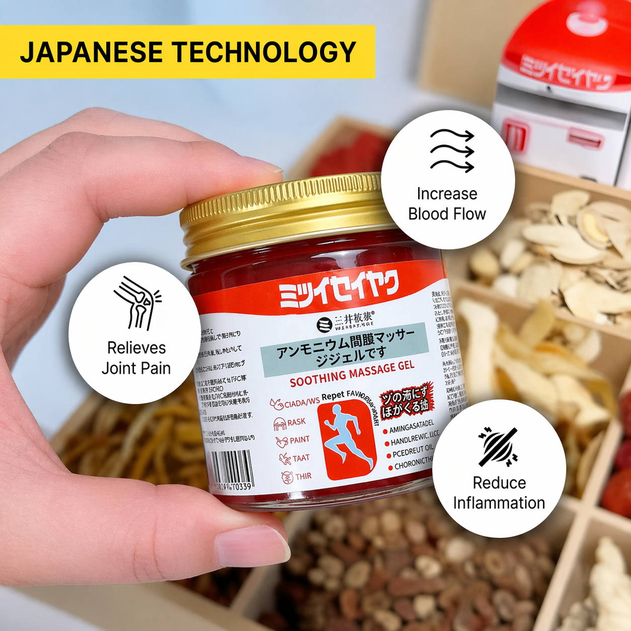 Japanese Balm - Muscle & Joint Instant pain Relief 💆‍♂️🔥