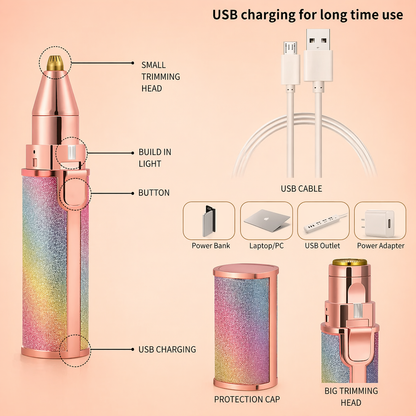 Flawless 2-in-1 Facial Trimmer