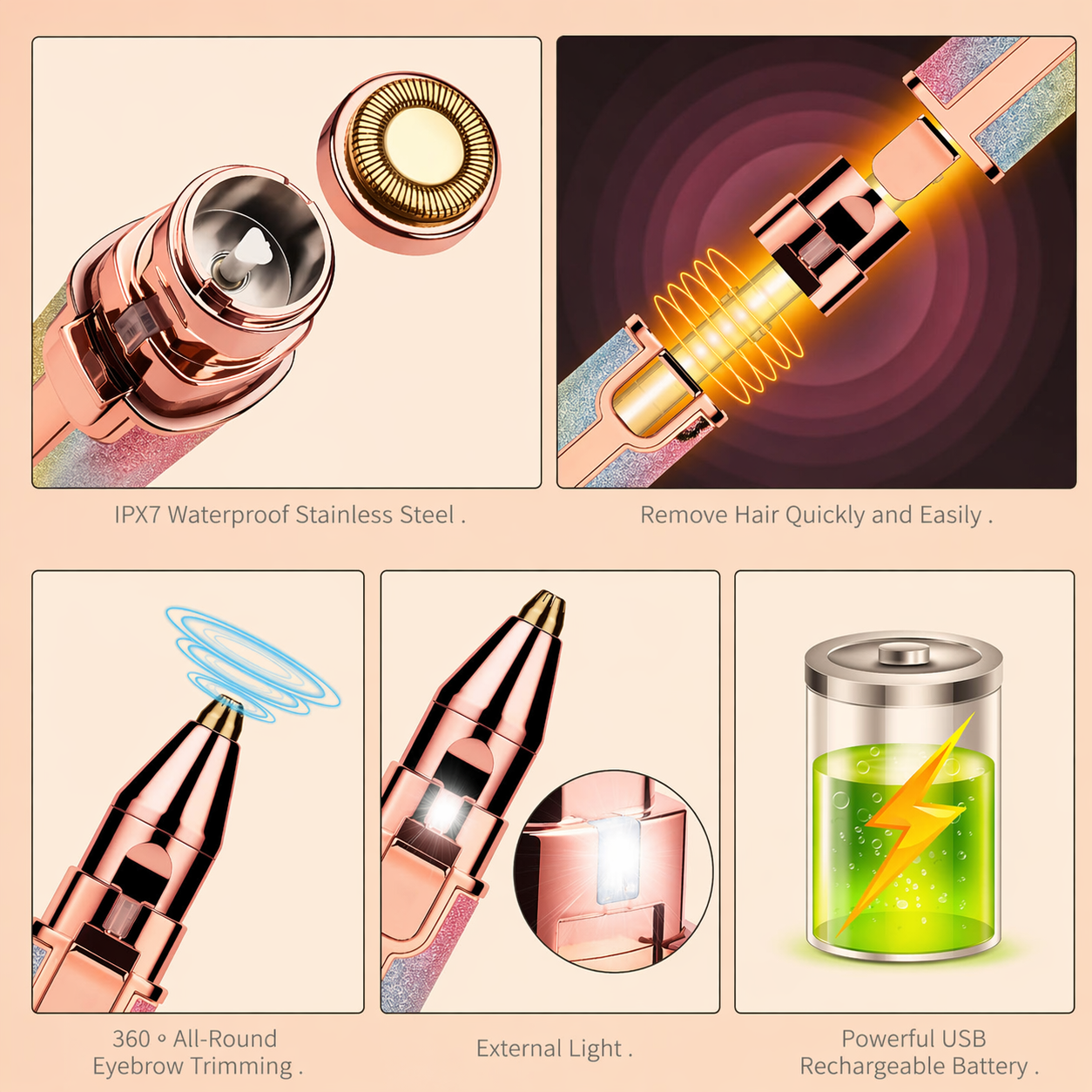 Flawless 2-in-1 Facial Trimmer