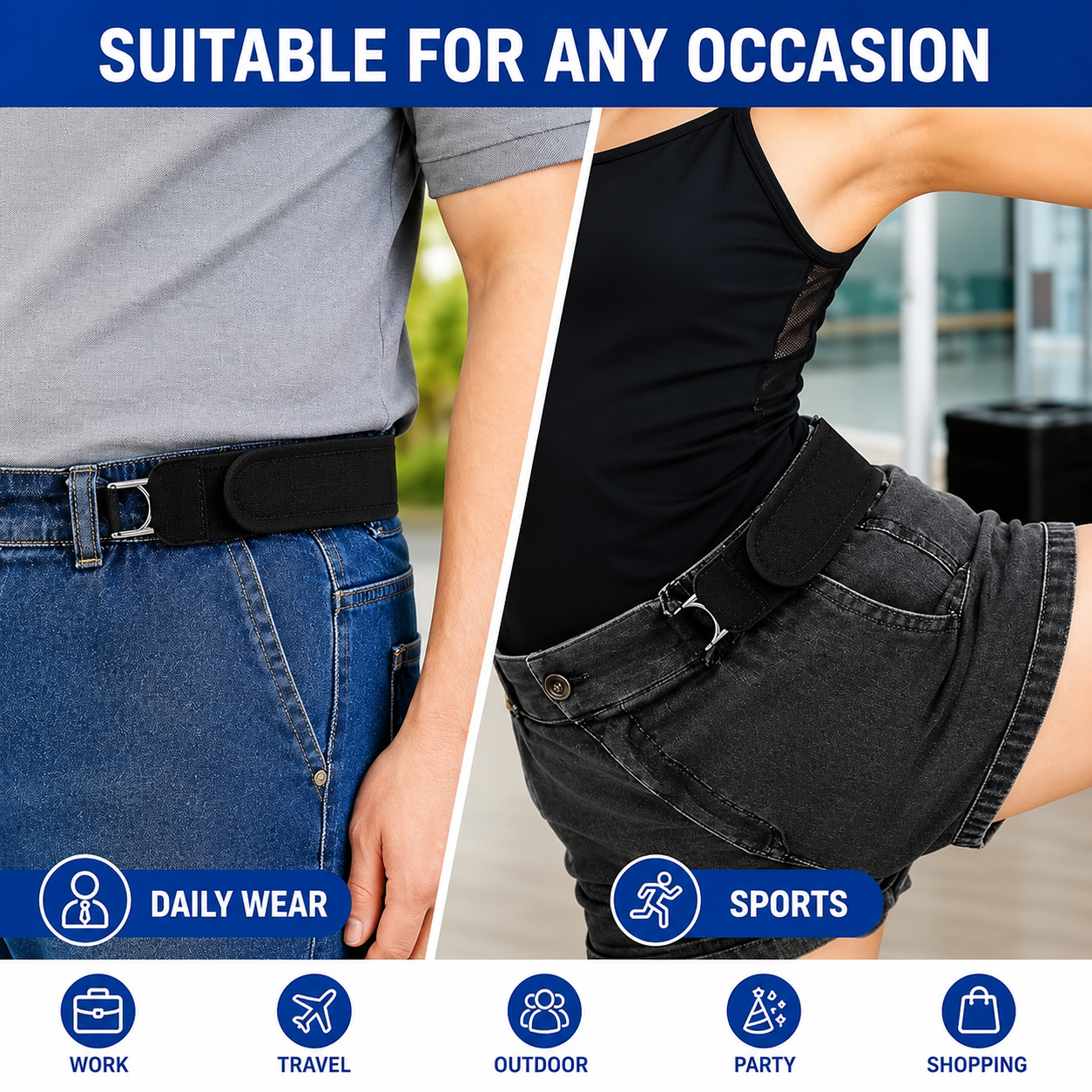 buckle less belt