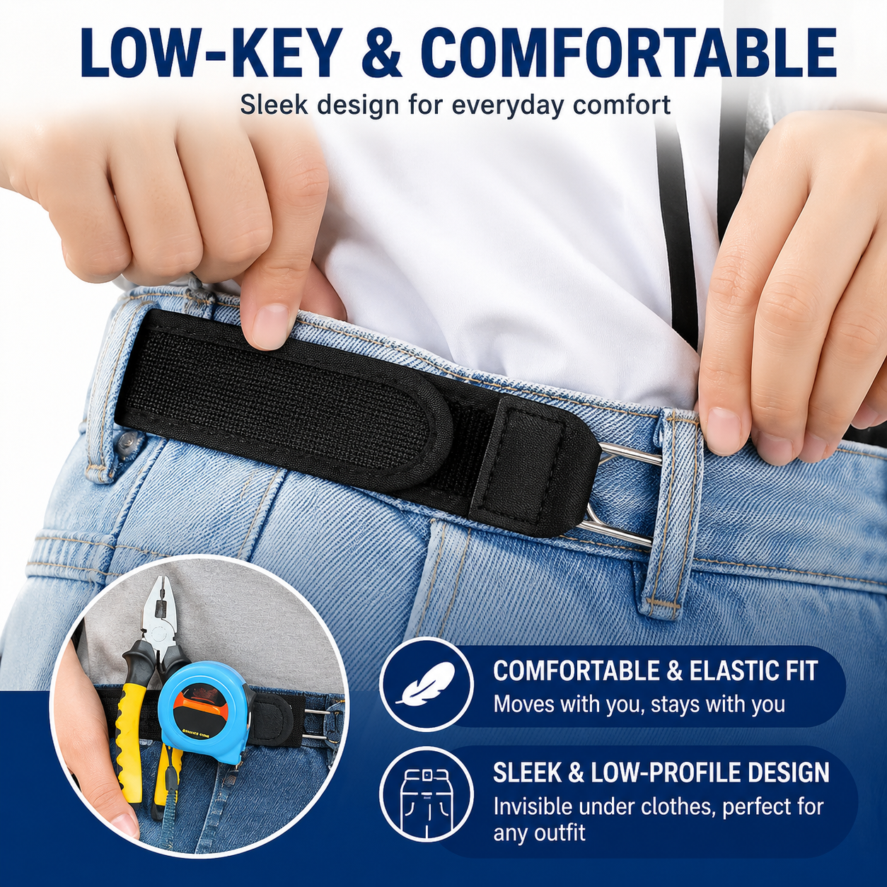 buckle less belt