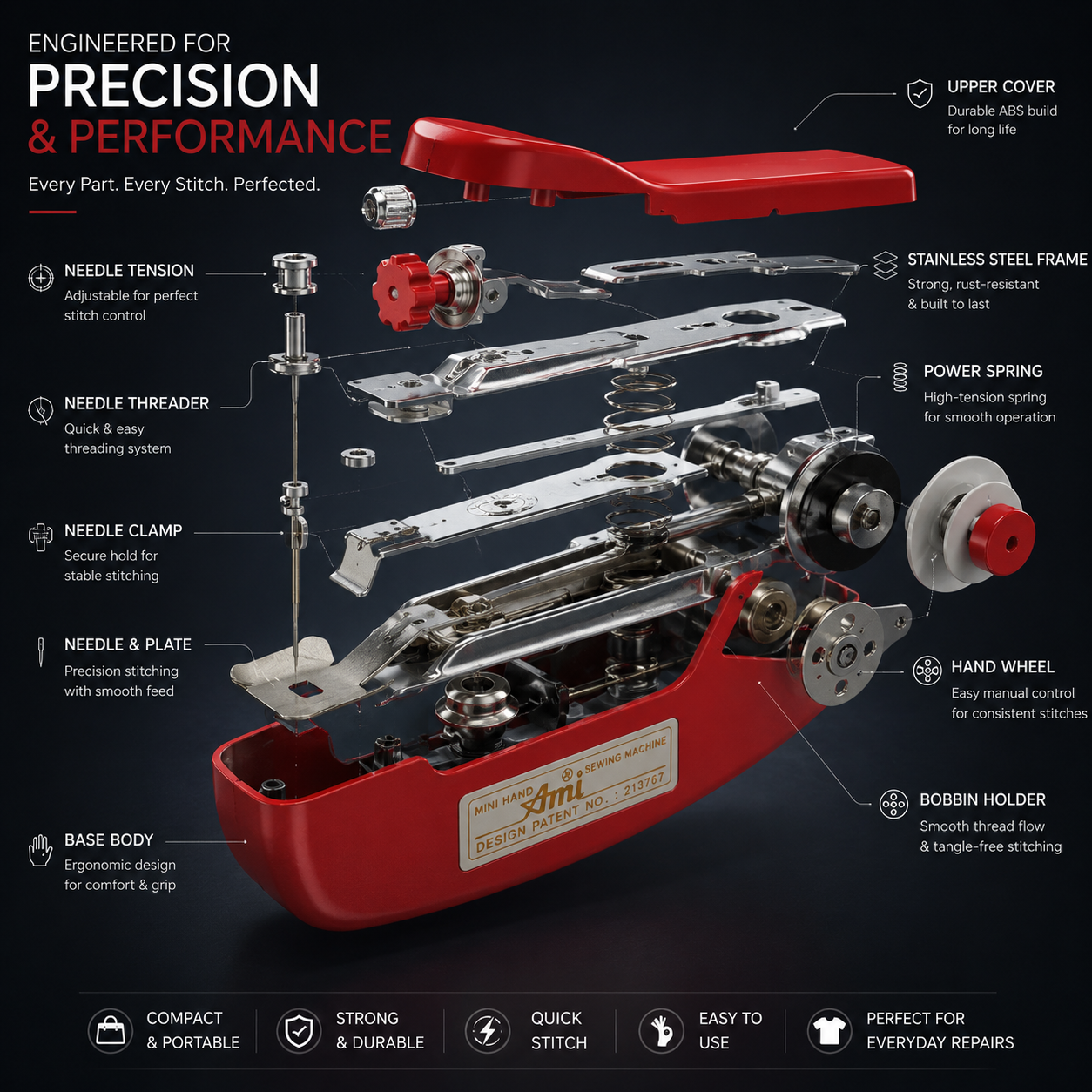 Stich Pro™ Pocket Sewing Machine