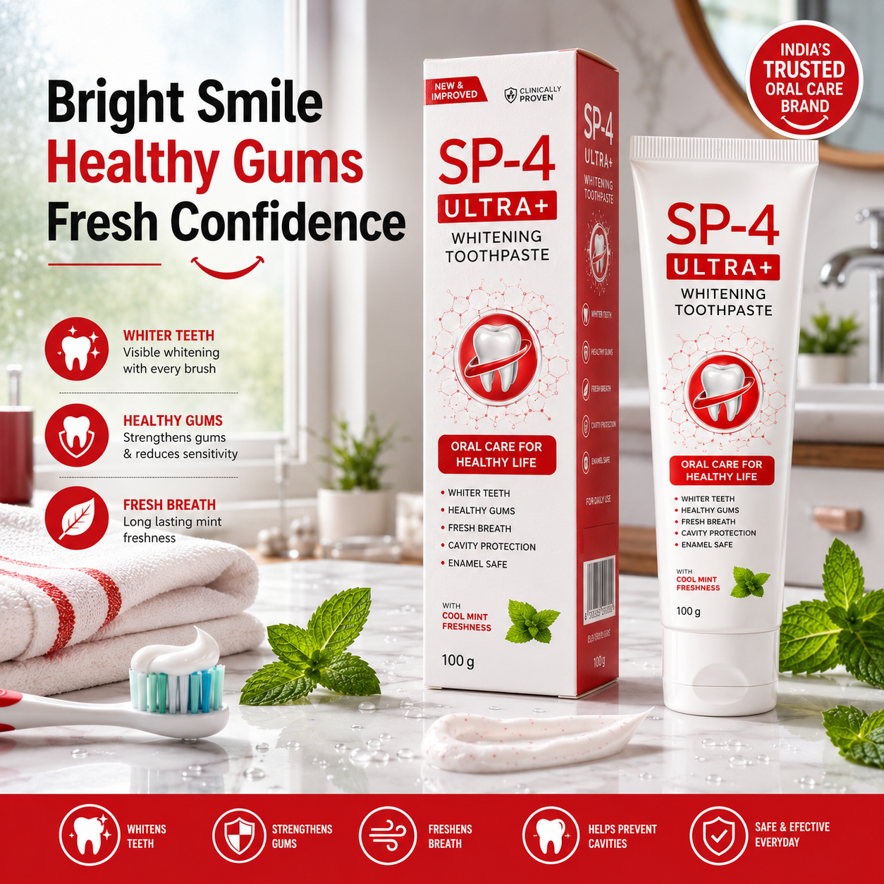 Oraluxe™ Probiotic Whitening Toothpaste