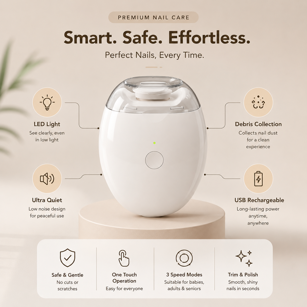 Trim Master™ Electric Nail Clipper