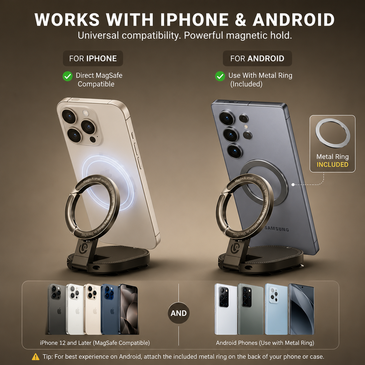 GripFlex™ - Magnetic Phone Stand