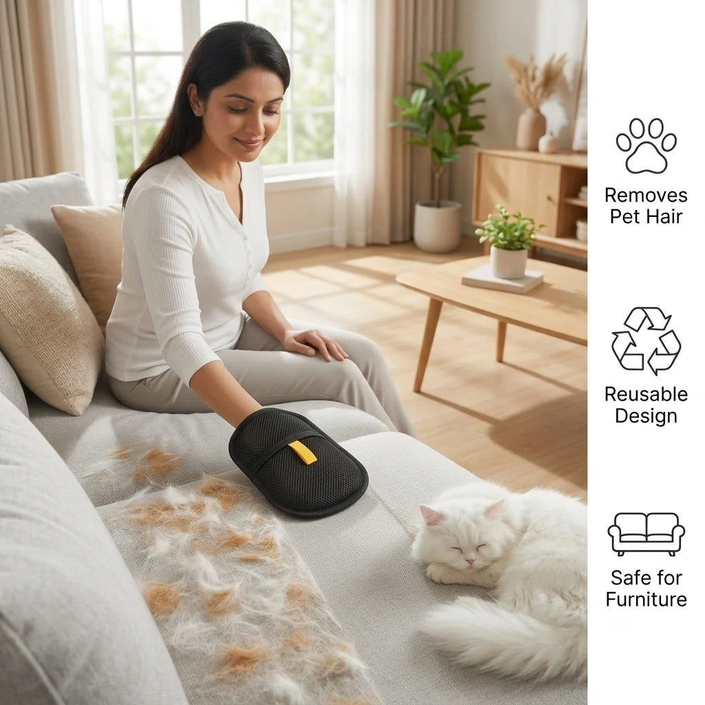 FurrGlove pet hair remover glove - product photo