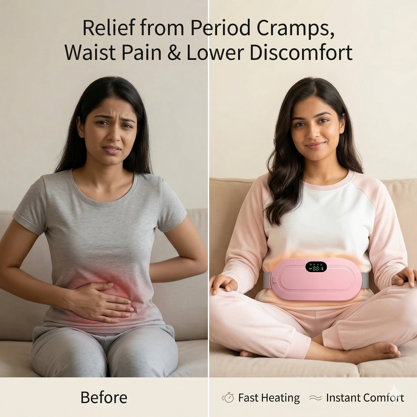 CrampGo™ – Gentle Relief Heating Massager