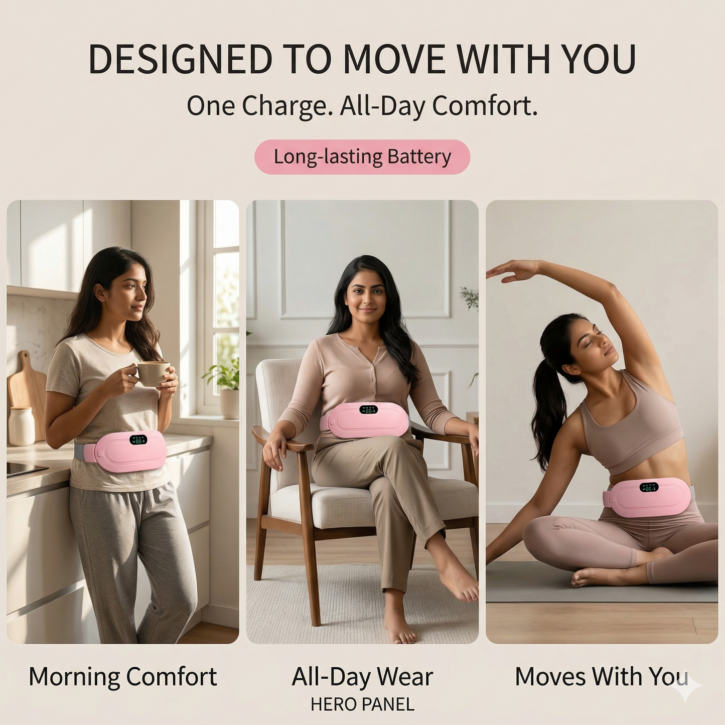 CrampGo™ – Gentle Relief Heating Massager
