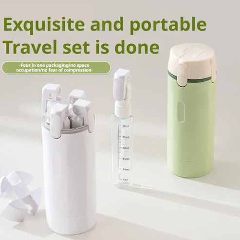 LuxePort™ 4-in-1 Travel Bottle Kit