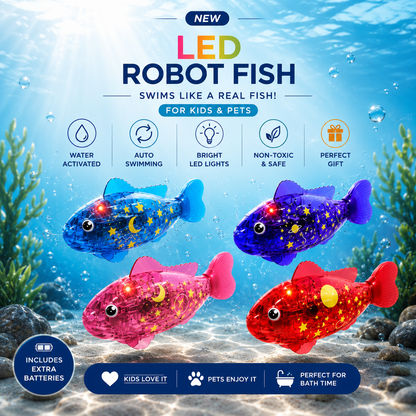 NemoFish™ – LED Swimming Robot Fish Toy