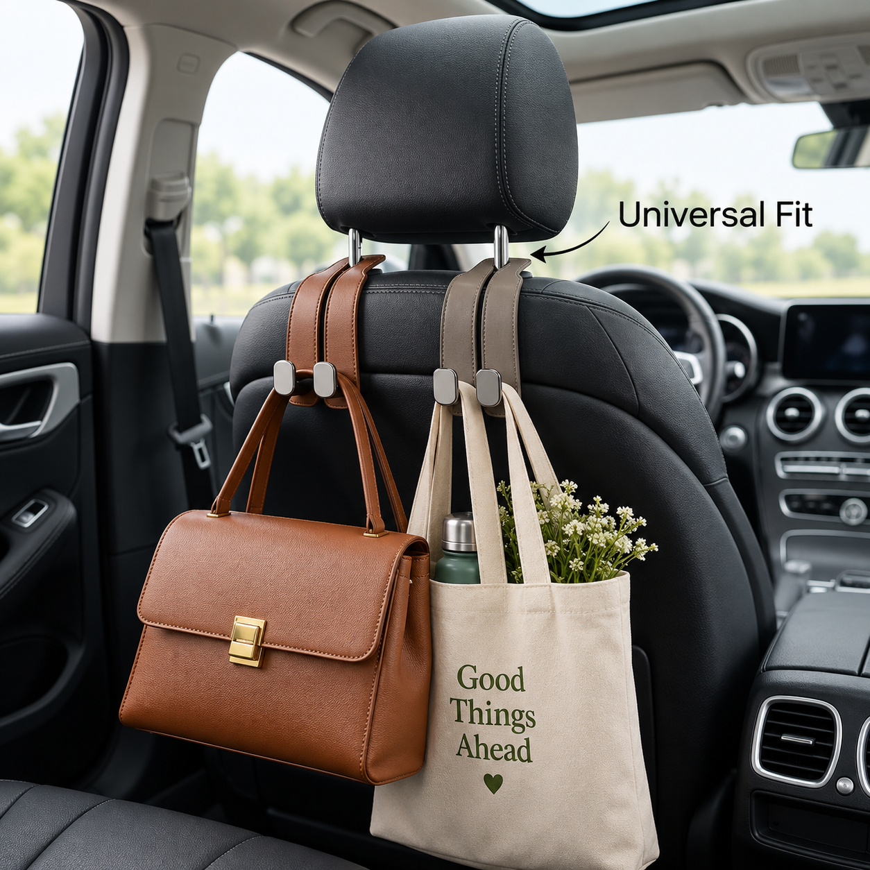 BagBuddy™ — Car Headrest Bag Hook