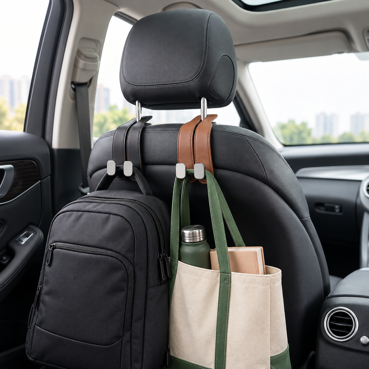 BagBuddy™ — Car Headrest Bag Hook