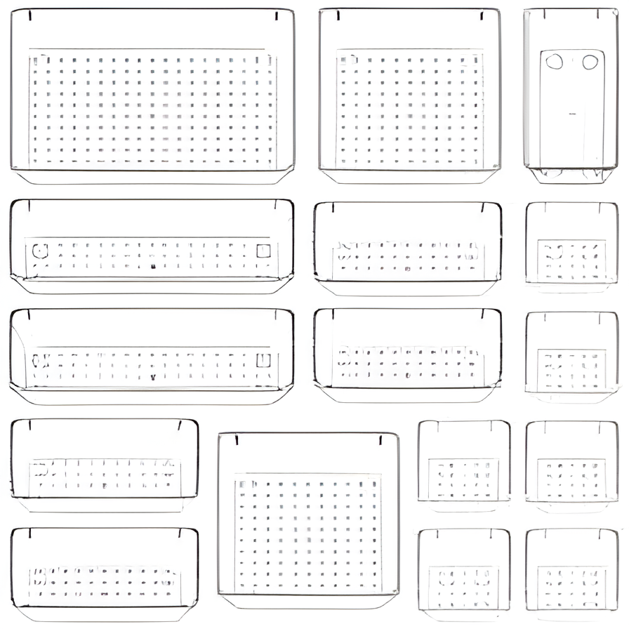 SortTray | Clear Drawer Organizer Tray