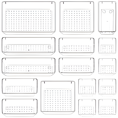 SortTray | Clear Drawer Organizer Tray