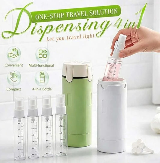 LuxePort™ 4-in-1 Travel Bottle Kit