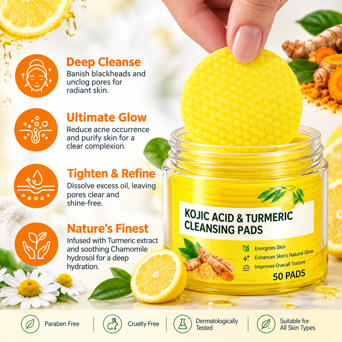 DermaGlow Brightening Pads