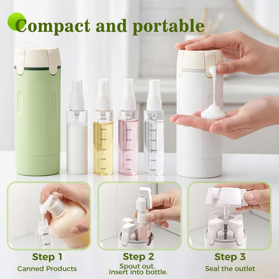LuxePort™ 4-in-1 Travel Bottle Kit