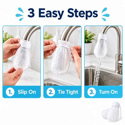 How to fit TapGuard faucet filter bag in 3 easy steps