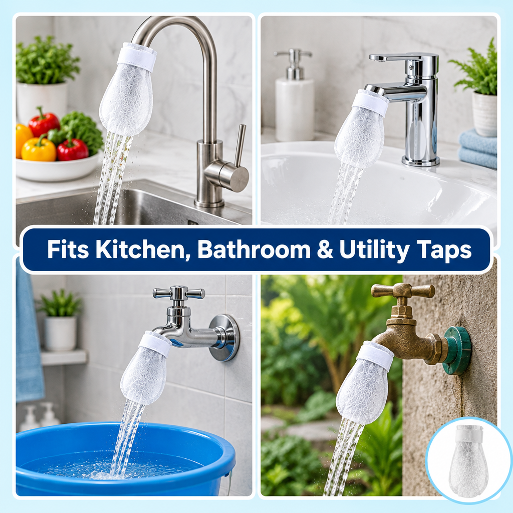 TapGuard fits kitchen, bathroom and utility taps