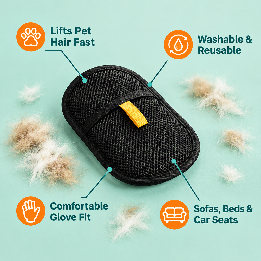 FurrGlove benefits - washable, reusable, multi-surface