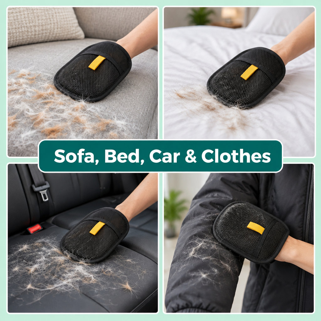 Works on sofa, bed, car and clothes