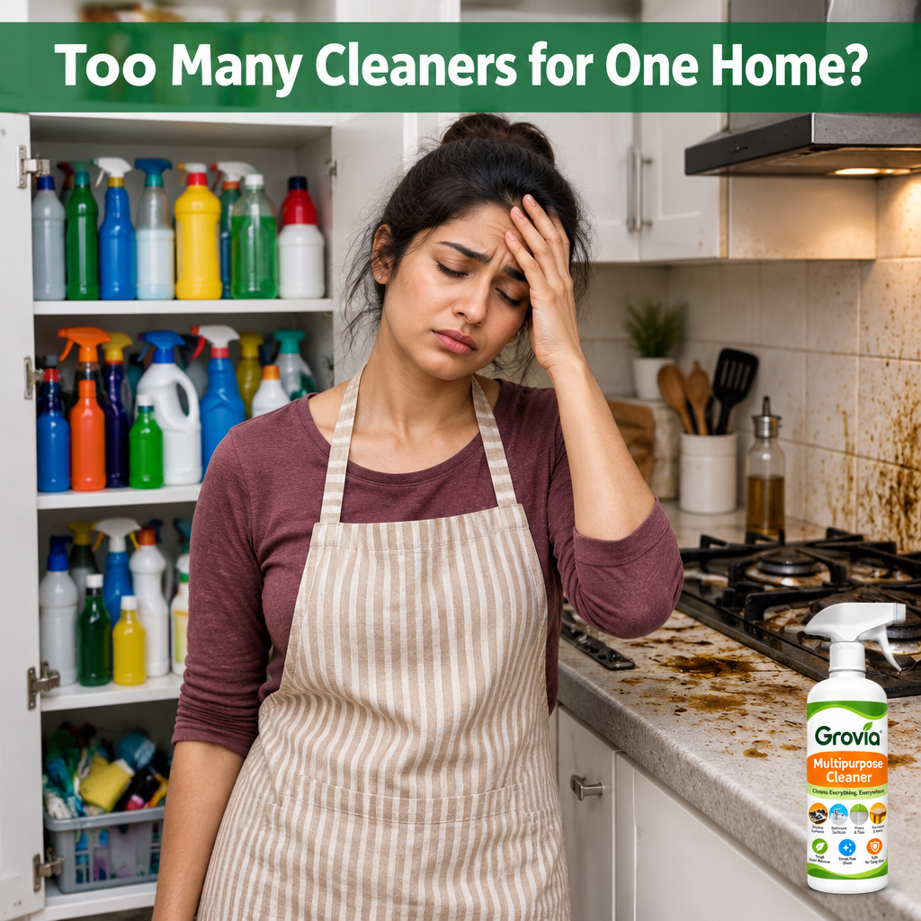 Too many cleaners for one home? Grovia multipurpose cleaner
