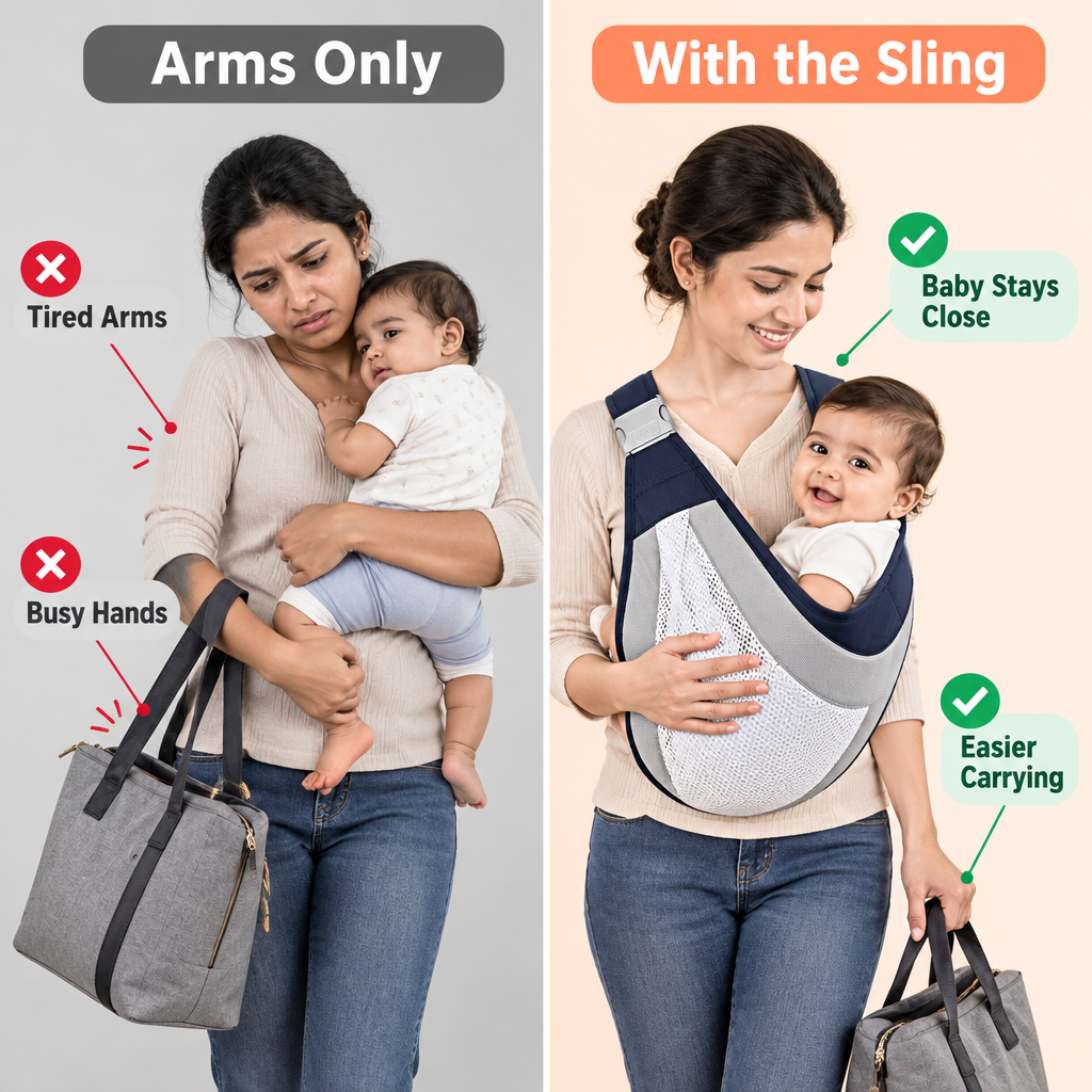 Arms only vs with the sling