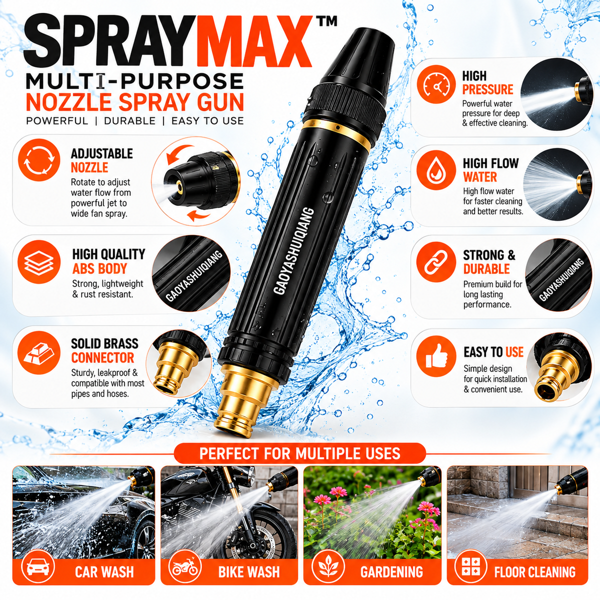 SprayMax™ Nozzle Spray Gun