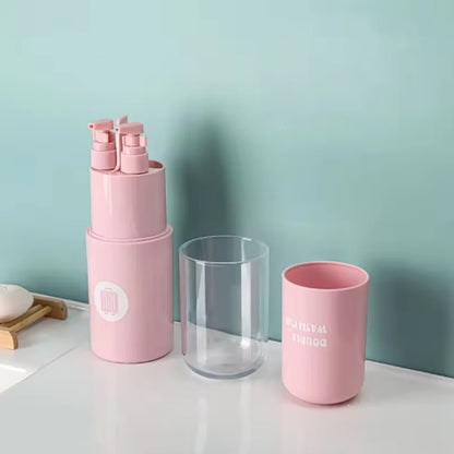 TraveLuxe™ Premium 6-in-1 Travel Toiletry Dispenser