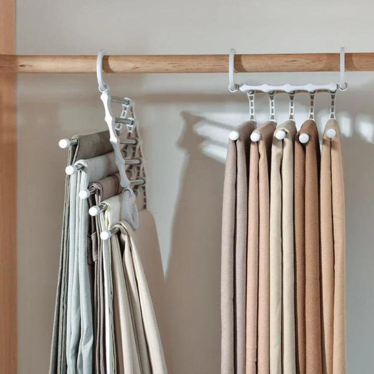 Adjustable 5-in-1 Trouser Pants Hanger – Buy 1 Get 1 Free 🔥