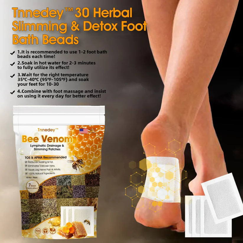 BeeVora™ Bee Venom Lymphatic Drainage & Slimming Foot Patches 🌿👣
