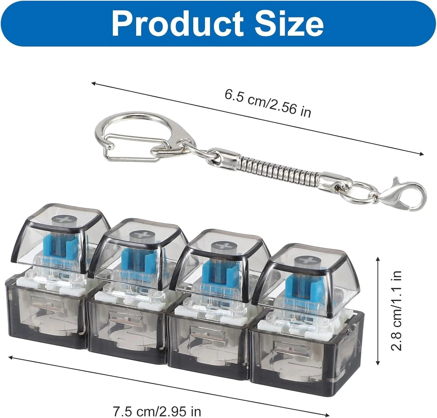 ClickAura™ - Portable Stress Relief Mechanical key chain