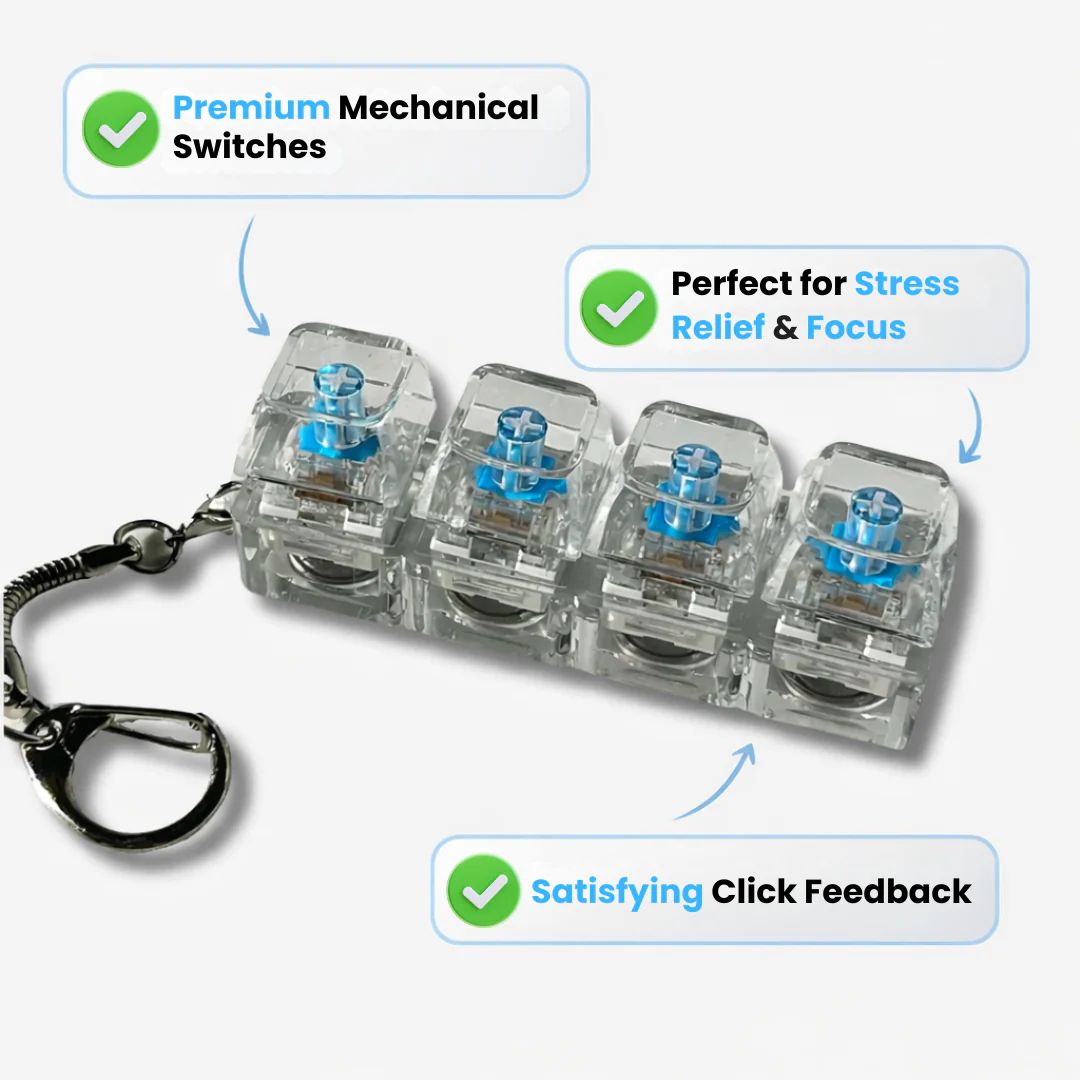 ClickAura™ - Portable Stress Relief Mechanical key chain