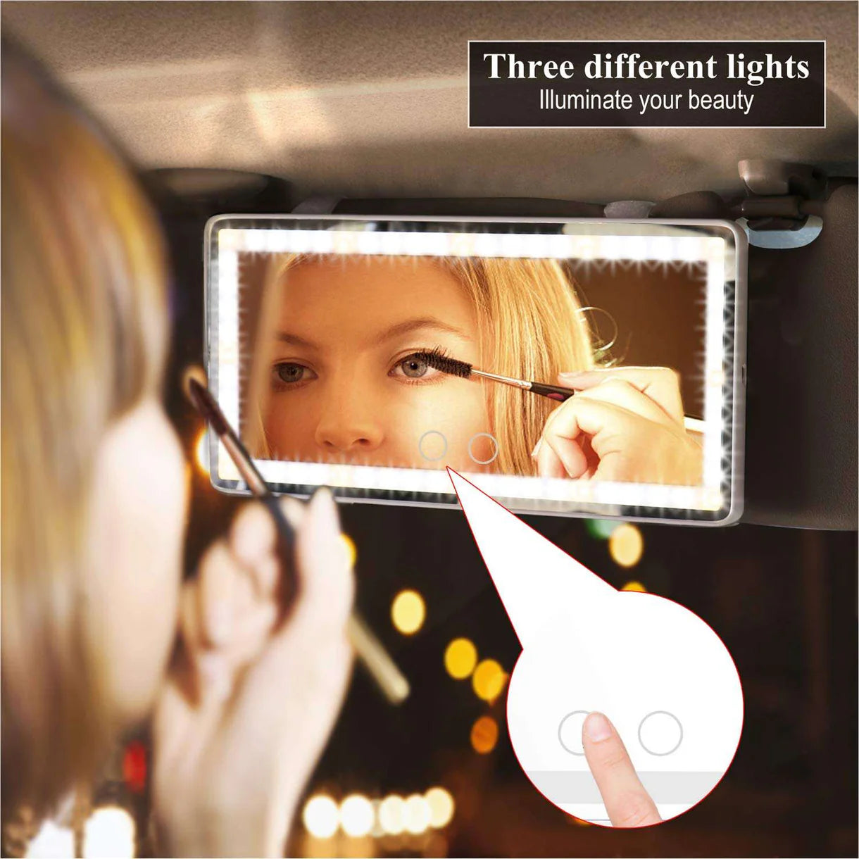 LuxVisor™ - LED Car Vanity Mirror