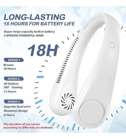 ChillFlow™ Portable Bladeless Neck Fan